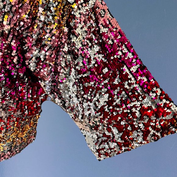 *VINTAGE* Oversized Sequin Tunic - Picture 4 of 6